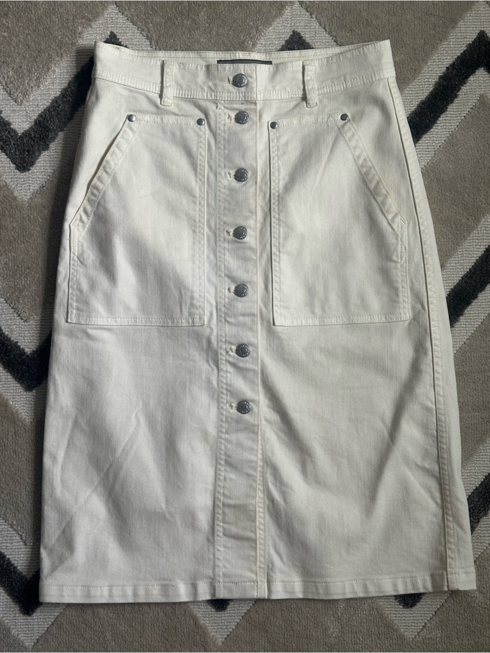 J.Crew Natural Point Sur Denim Midi Skirt - NWT